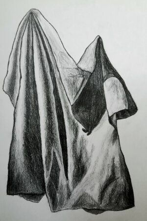 Драпировка, 21*29, графика, 2023